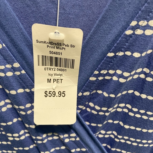 L.L. Bean 
NWT-M Pet
Blue & White Dress - Picture 8 of 8